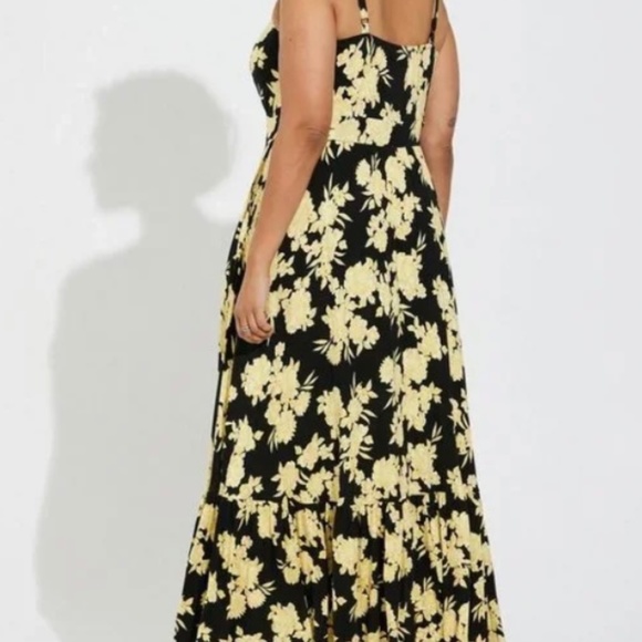 Torrid Yellow Floral Super Soft Maxi Dress Size 0 - Picture 1 of 5